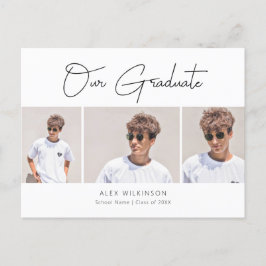 2022 Moderne Minimalistische Kalligraphie 3 Foto G Ankündigungspostkarte