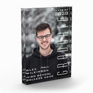 2022 Moderner Script Typ Trendy Abschluss Fotoblock