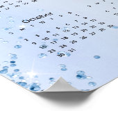 2022! Modernes Glitzer Calender Poster (Ecke)