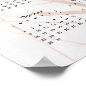 2022! Modernes Watercolor Kalender Poster. Poster (Ecke)