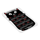 2022 Monatlicher Kalender Mittelalterliche Schwarz Magnet (Rechte Seite)