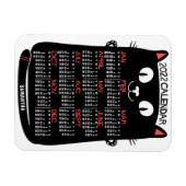2022 Monatlicher Kalender Mittelalterliche Schwarz Magnet (Horizontal)
