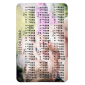 2022 Monatlicher Kalender Schwarz Hinzufügen benut Magnet (Vertikal)