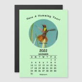 2022 Monatlicher Magnetkalender Reihe 12 von 12 Magnetkarte (Vorne/Hinten)