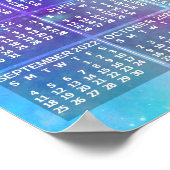 2022 Monatskalender Boho Wasserfarbe 3 Foto Poster (Ecke)