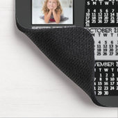 2022 Monatskalender Mod Schwarzes FotoCollage Mousepad (Ecke)