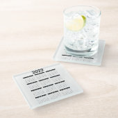 2022 Monatskalender Untersetzer (Schrägansicht)