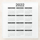 2022 Monatskalender Untersetzer (Vorderseite)