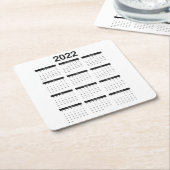 2022 Monatskalender Untersetzer des Kalenders (angewinkelt)