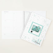 2022 Monogramm Name White Modern Planer (Anzeige)