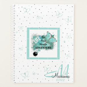 2022 Monogramm Name White Modern Planer