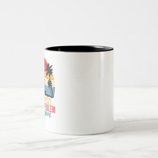 2022 nicht mehr mein Problem Zweifarbige Tasse (Mittel)