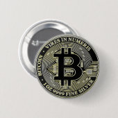 2022 Niue 1 oz Silver Bitcoin Button (Vorne & Hinten)