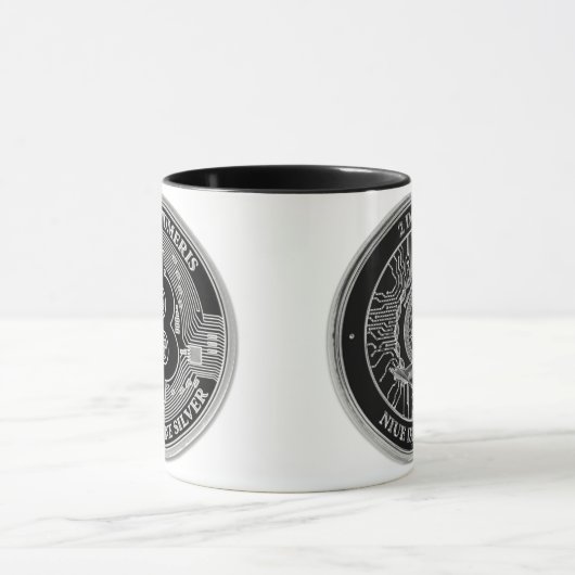 2022 Niue 1 oz Silver Bitcoin Tasse (Zentrum)