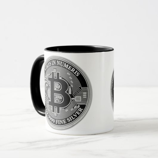 2022 Niue 1 oz Silver Bitcoin Tasse (Vorderseite Links)