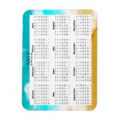 2022 Ocean Beach Calendar Mini Magnet (Vertikal)