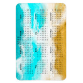 2022 Ocean Beach Kalender Mini Magnet (Vertikal)