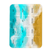 2022 Ocean Beach Kalender Mini Magnet (Vertikal)