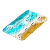 2022 Ocean Beach Kalender Mini Magnet (Linke Seite)