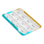 2022 Ocean Beach Kalender Mini Magnet (Rechte Seite)