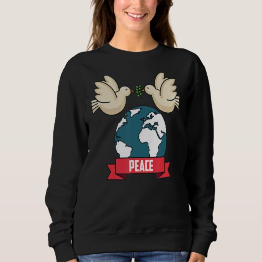 2022 Peace Global Peace International Unity Liebe  Sweatshirt (Vorderseite)
