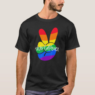 2022 Peace Global Peace International Unity Liebe T-Shirt