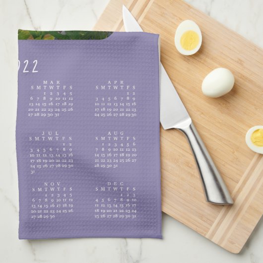 2022 Pemaquid Point Lighthouse Kalender Geschirrtuch (Viertel Falte)