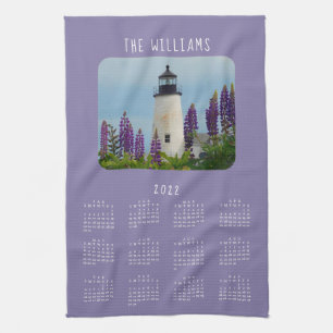 2022 Pemaquid Point Lighthouse Kalender Geschirrtuch