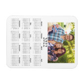 2022 Personalisierter Fotokalender Mini Magnet (Horizontal)