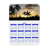 2022 Personalized Blue Foto Calendar Vert Magnet (Vertikal)