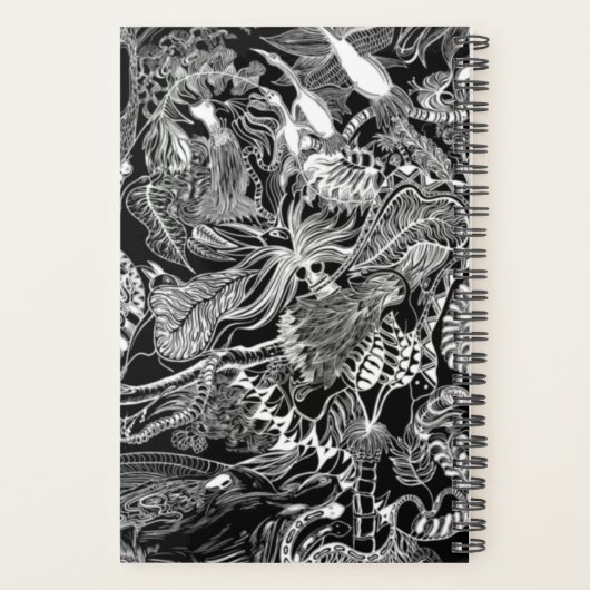 2022 Planer - Schwarz & Weiß Originale Kunst (Rückseite)