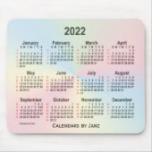 2022 Rainbow Cloud 52 Weeks Calendar by Janz Mousepad (Vorne)