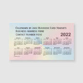 2022 Rainbow Cloud Calendar von Janz Magnet (Vorderseite)