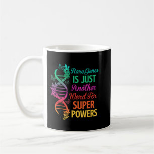 2022 Rare Disease Day Awareness Zebra Ribbon DNA F Kaffeetasse