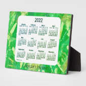 2022 Recoleta Green Tracks Desk Calendar von Janz  Fotoplatte (Seite)