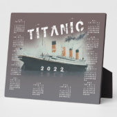 2022 RMS Titanic Ship Calendar Plaque Fotoplatte (Seite)