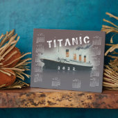 2022 RMS Titanic Ship Calendar Plaque Fotoplatte (Seite)