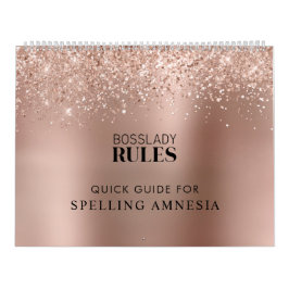 2022 Rose Gold Boss Lady Rules: Amnesia Kalender