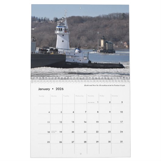 2022 Roter Thun und Penn-Nr. 80 Kalender (Jan 2026)