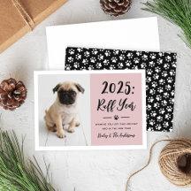 2022 Ruff Year Rosy Pink Funny Dog Foto