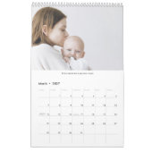 2022 schlichte, moderne, trendige Foto-Collage Kalender (Mär 2027)