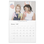 2022 schlichte, moderne, trendige Foto-Collage Kalender (Feb 2027)