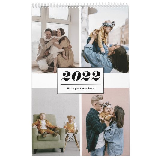 2022 schlichte, moderne, trendige Foto-Collage Kalender (Titelbild)
