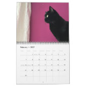 2022 Schöne schwarze Katzen 12-monatiger Wall-Kale Kalender (Feb 2027)