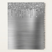 2022 Silber Glitter Glanz Wimpern Glam Planer (Rückseite)