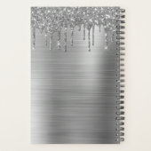 2022 Silberner Glitzer Sparkle Eyelashes Planer (Rückseite)