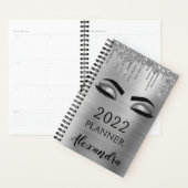 2022 Silberner Glitzer Sparkle Eyelashes Planer (Anzeige)