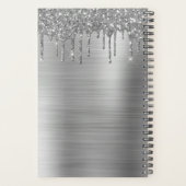 2022 Silberner Glitzer Sparkle Eyelashes Planer (Rückseite)