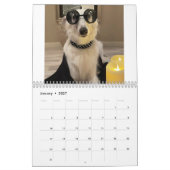 2022 Silken Windhunde (gekleidet/Albern) Kalender (Jan 2027)