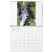 2022 Silken Windhunden (Stehend) Kalender (Mär 2027)